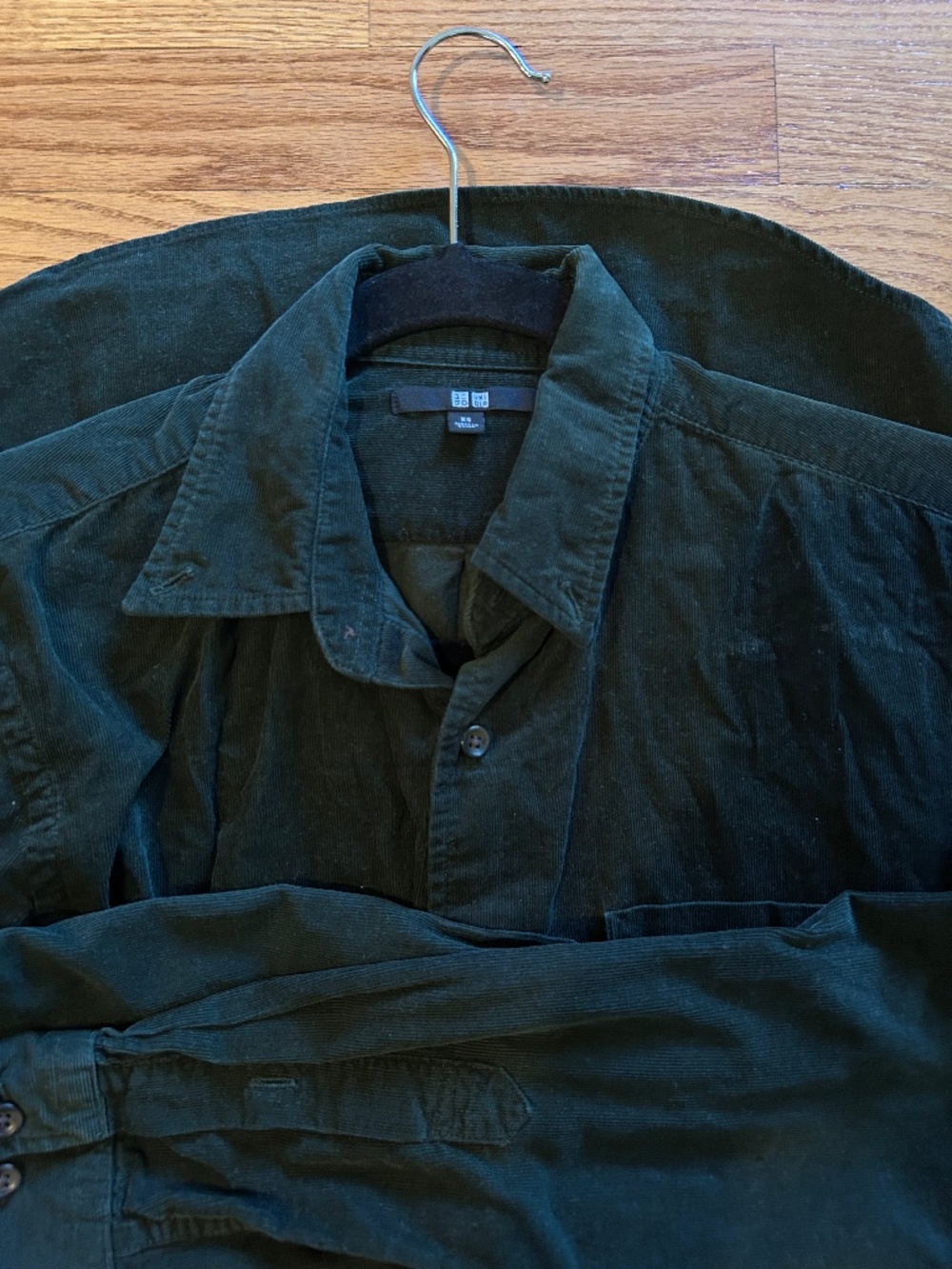 Blue Green Corduroy Button Down
